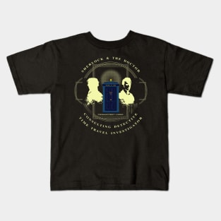 CONSULTING DETECTIVE & TIME TRAVEL INVESTIGATOR Kids T-Shirt